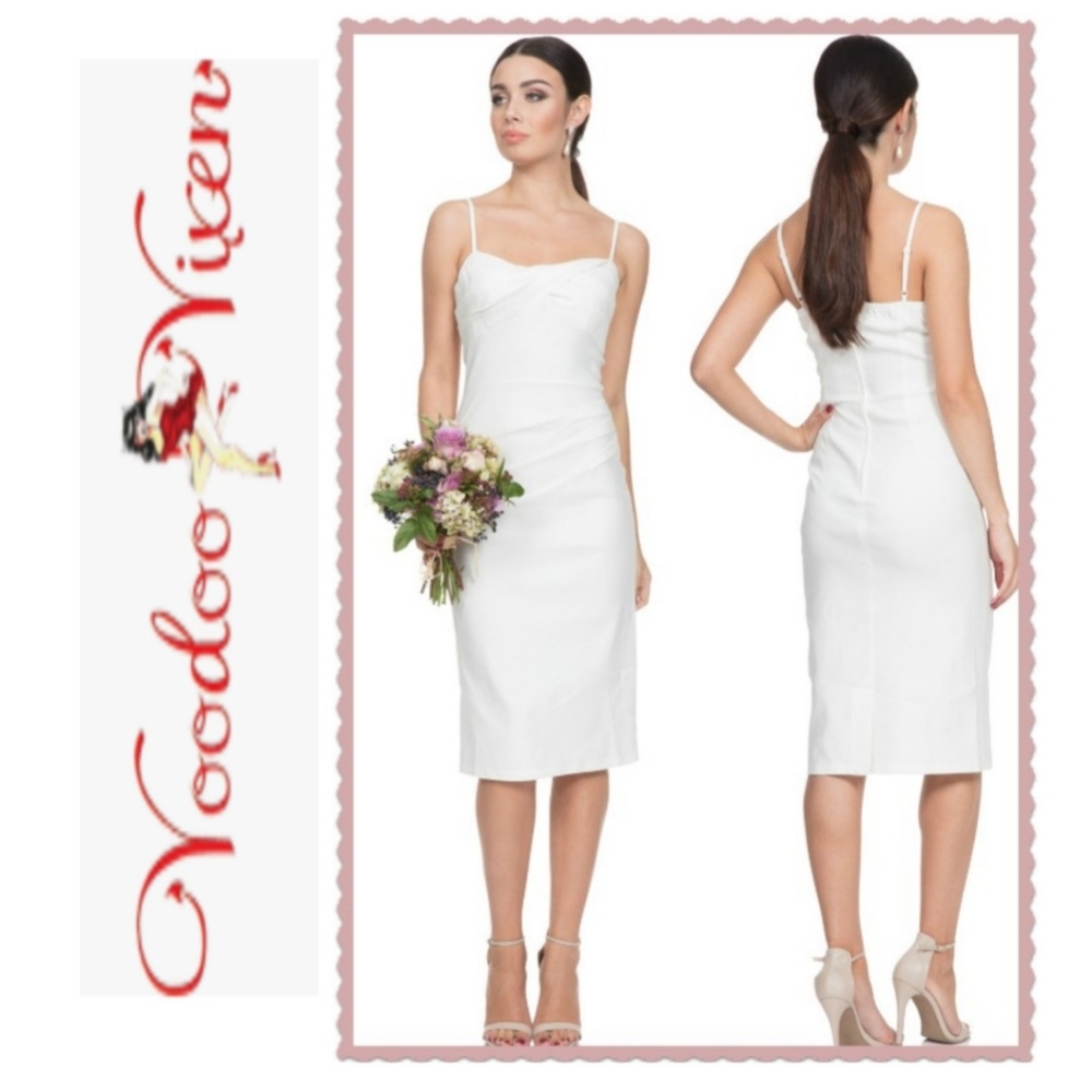 Voodoo Vixen White Davina 50s Wedding Dress